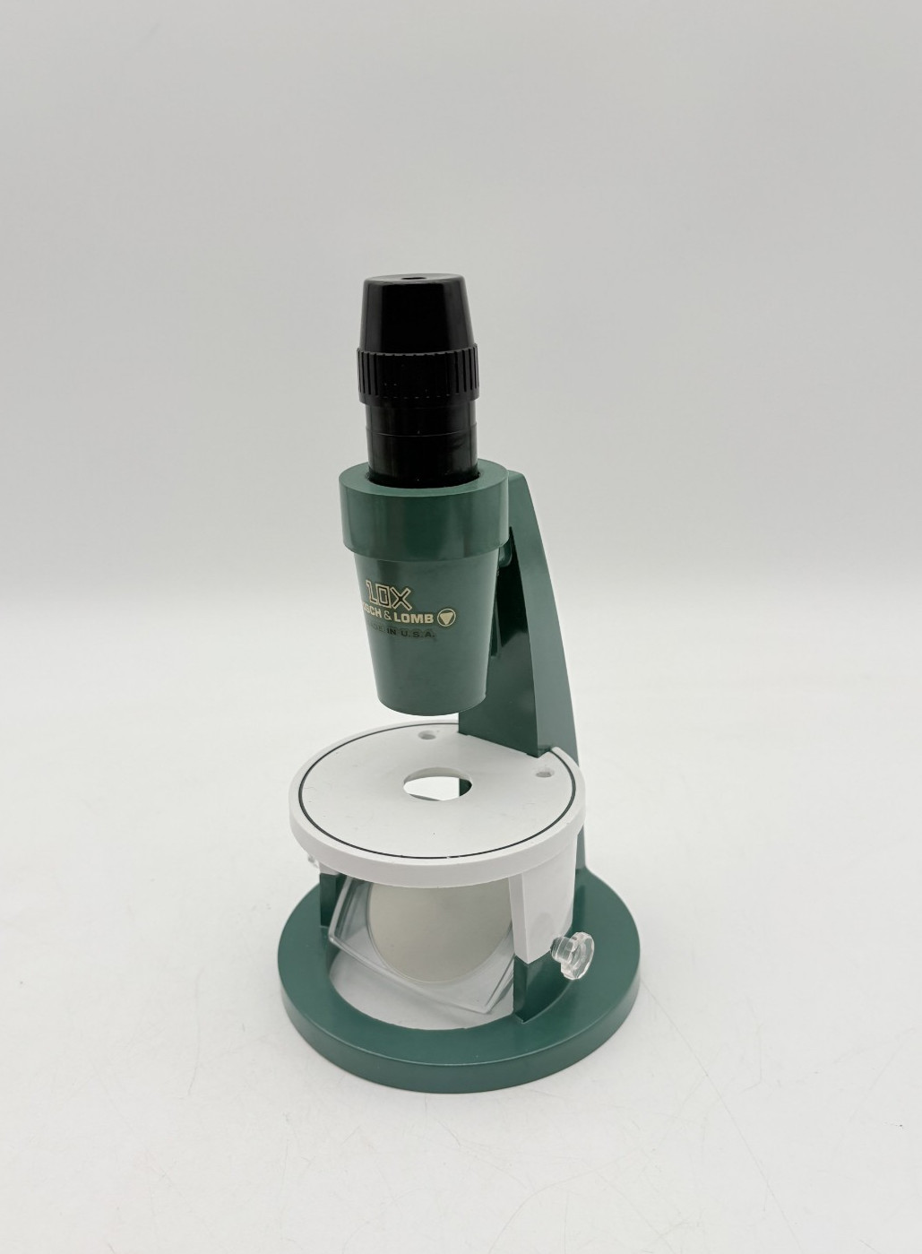 Bausch & Lomb Microscope 100X VTG USA Made Green