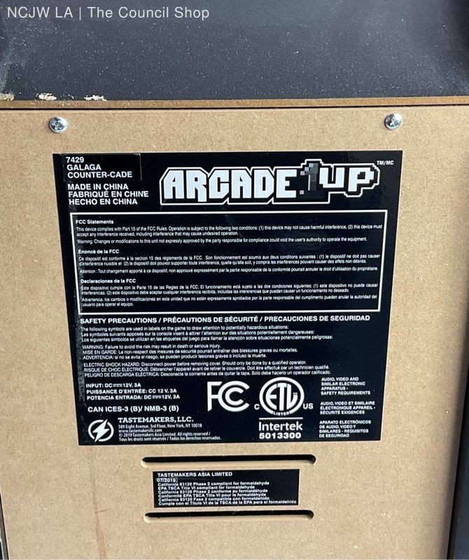 Arcade1up Galaga Counter-Cade Tabletop Game
