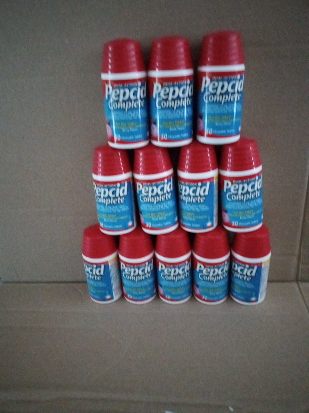 (50) Pepcid Complete Dual Action Chewable Tablets Berry Flavor Exp 2027