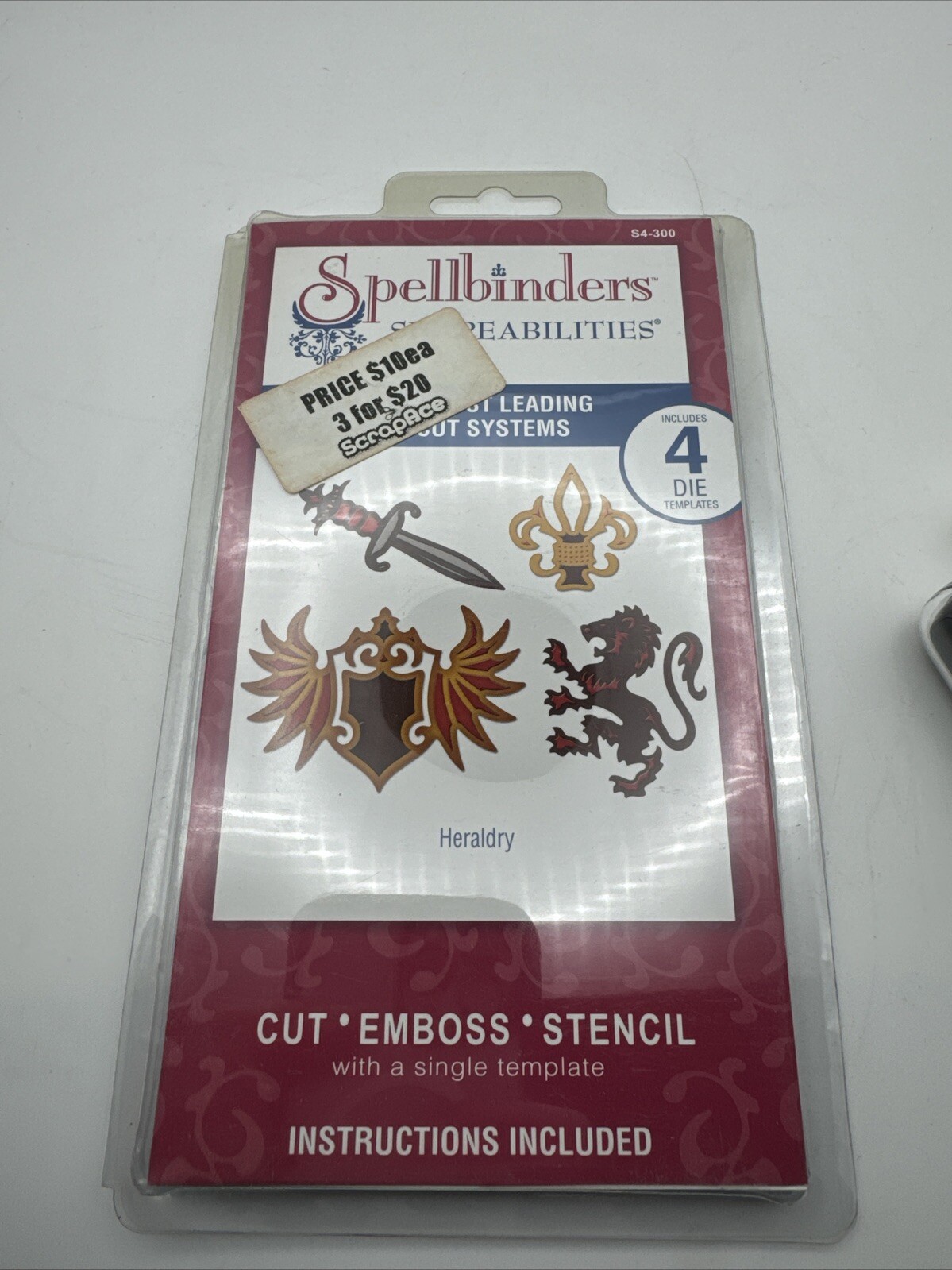 Spellbinders Shapeabilities    HERALDRY  4 Die    NEW