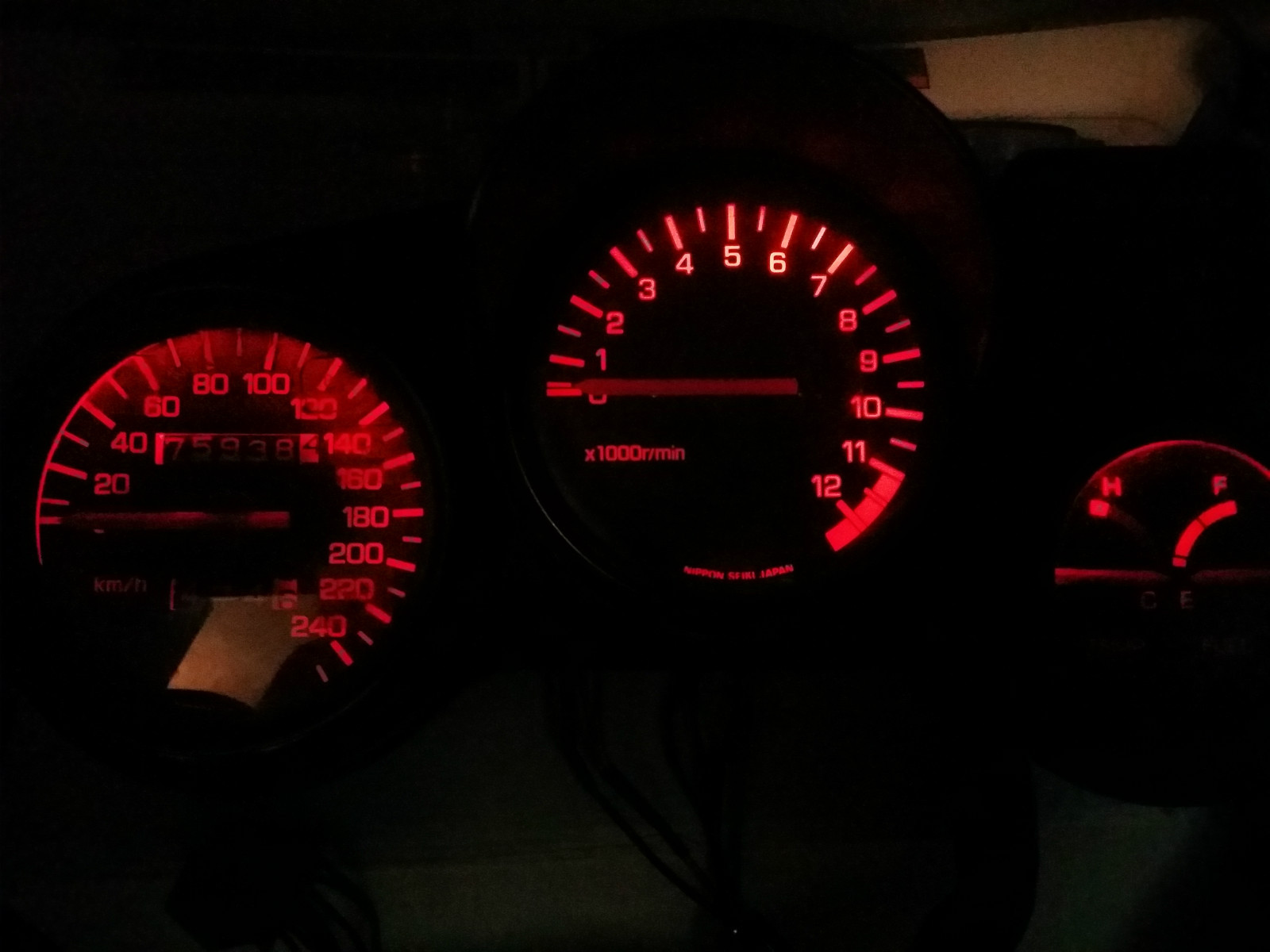 led clock upgrade kit lightenUPgrade RED YAMAHA FZ750 1985 - 1991