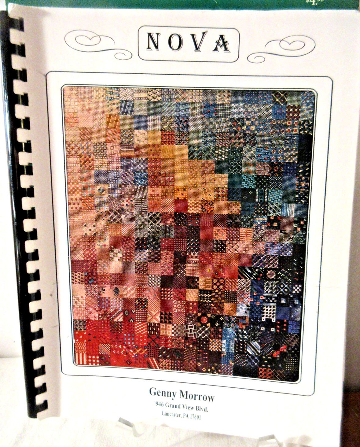 HTF Genny Morrow NOVA Needlepoint Booklet Spiral Bound Autographed!