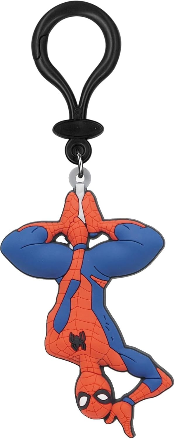 *NEW* Marvel: Spider-Man (Hanging Pose) Soft Touch PVC Bag Clip by Monogram