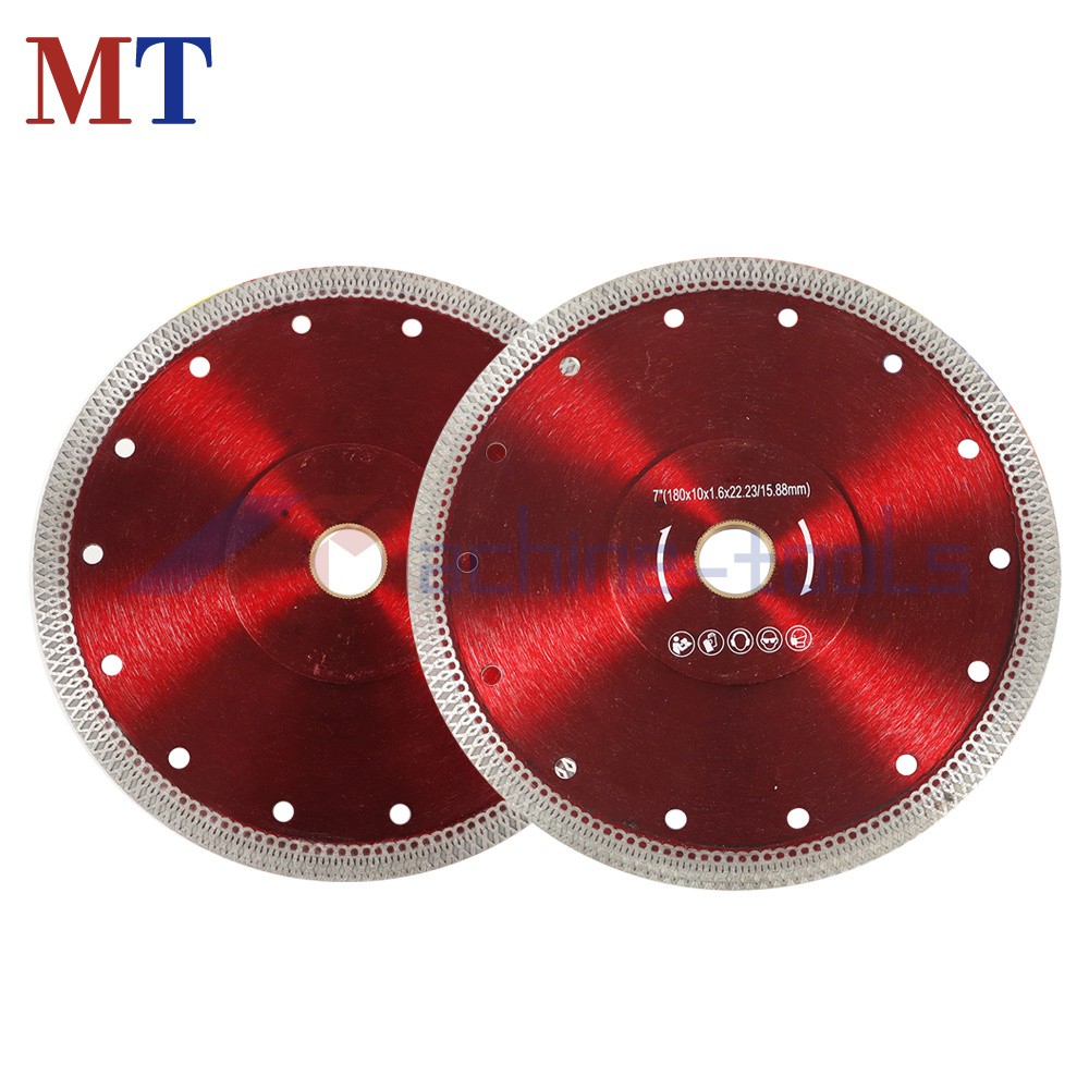 Red 7 Inch Super Thin Diamond Porcelain Cutting Blade Tile Blade For Cutting