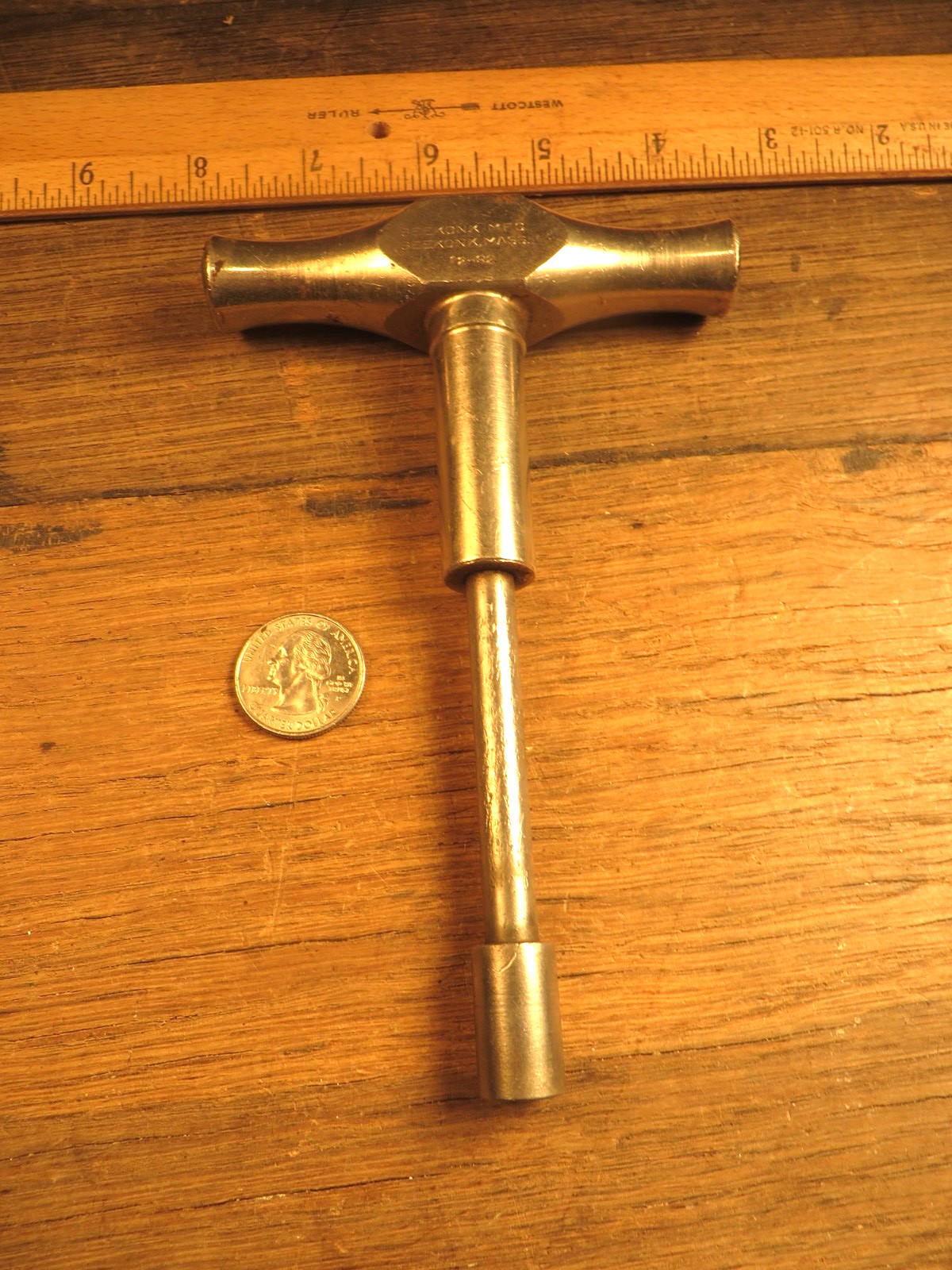 Seekonk 8A Torque Wrench 3/8 80 Inch Pounds Used Plumbing Mechanic T Handle