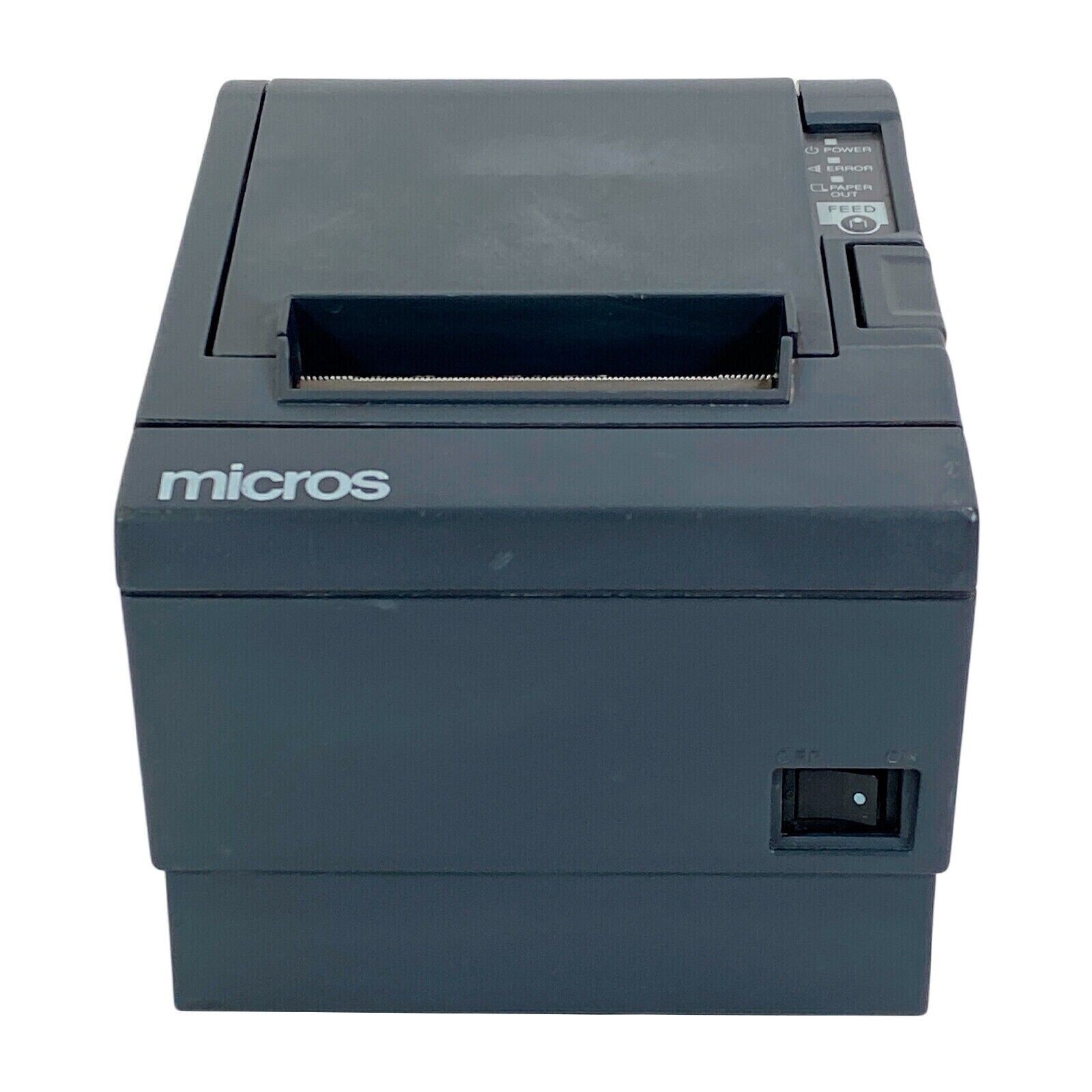 FULLY TESTED Micros Epson TM-T88III POS Compact Thermal Receipt Printer Serial