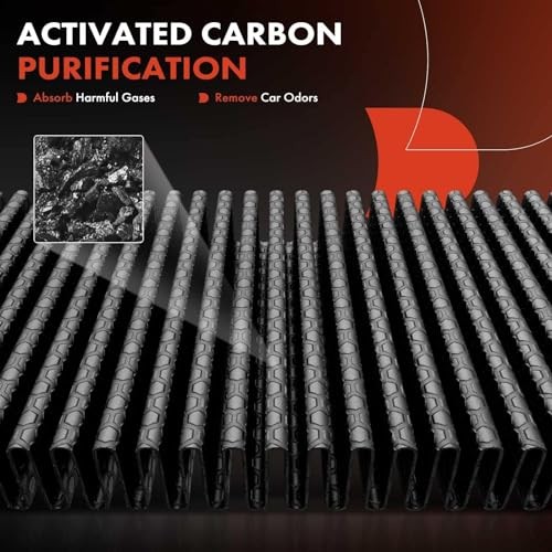 4-PC Cabin Air Filter with Activated Carbon Compatible with Mazda Models - 3