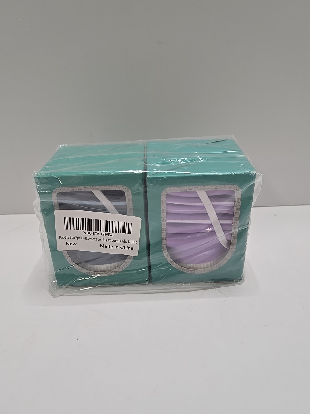 Popdigito Foldable Water Bottle 2 Pack Purple & Dark Blue 610 mL/20.6 Oz