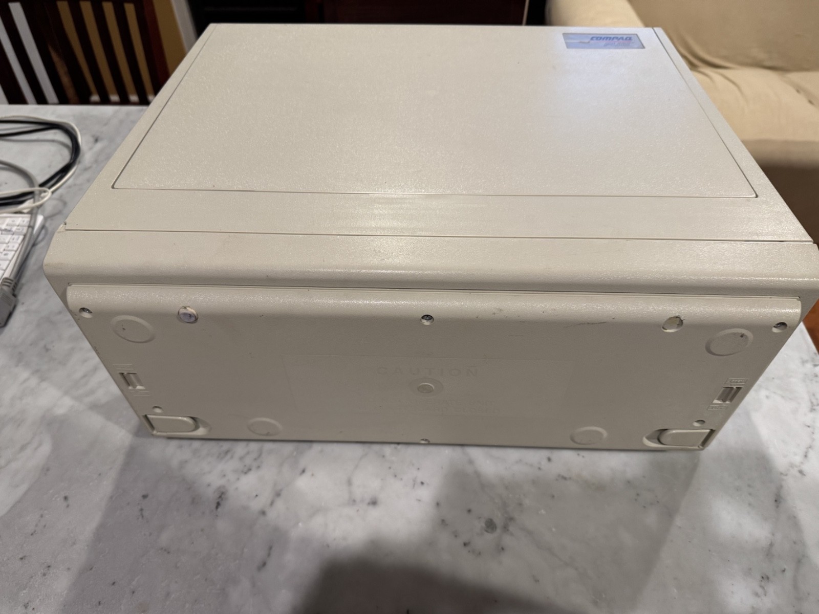 Vintage Compaq Portable Plus with bag