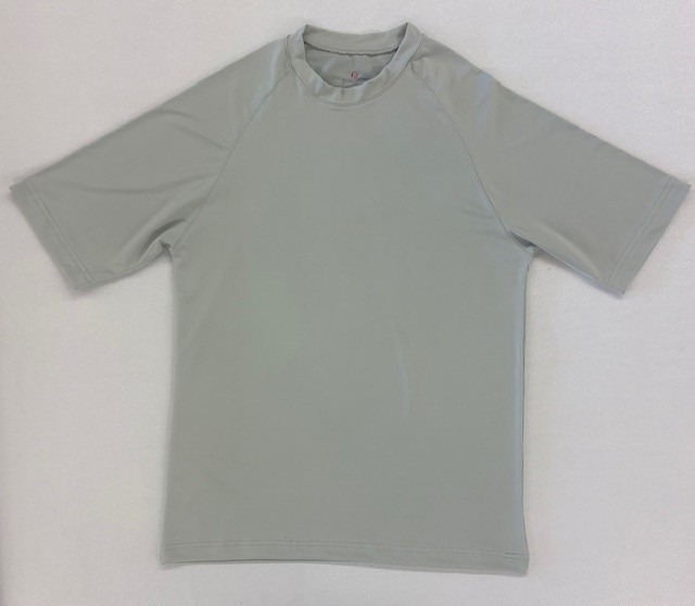 MOISTURE MANAGEMENT SHIRT-SILVER-LARGE