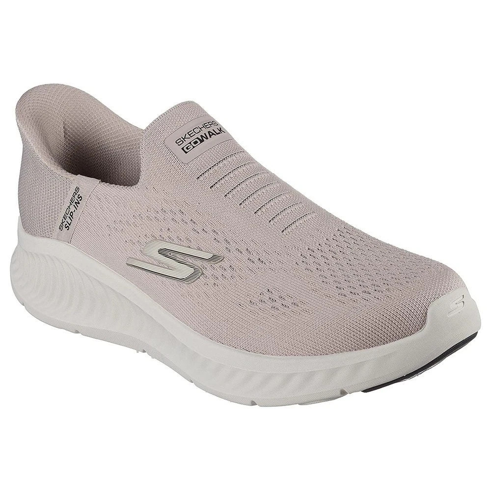 Go Walk Skechers Shoes Slip ins Men Taupe Sport Casual Comfort Hands Free 216372