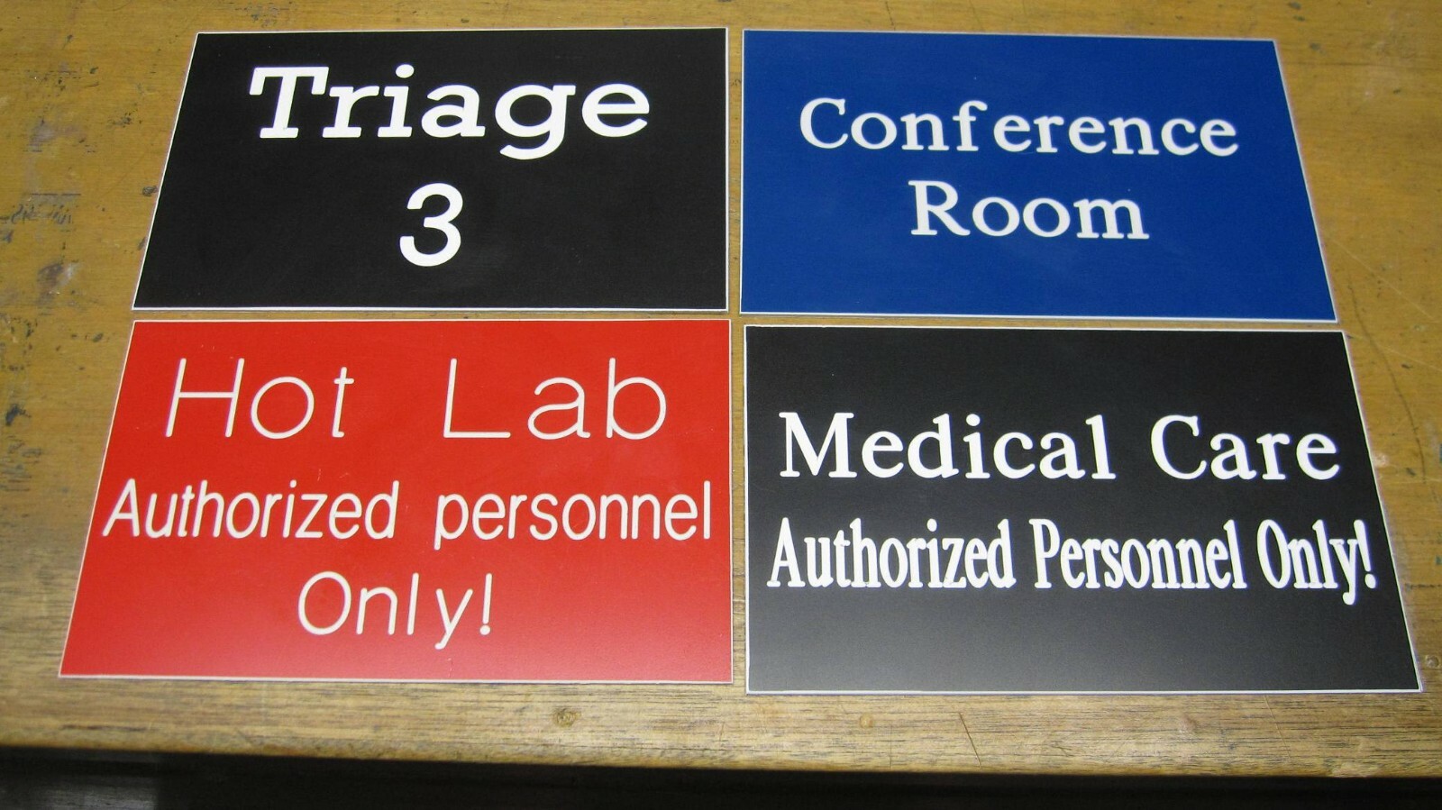 Custom Engraved Personalized Plastic Sign - new - 4"×8"
