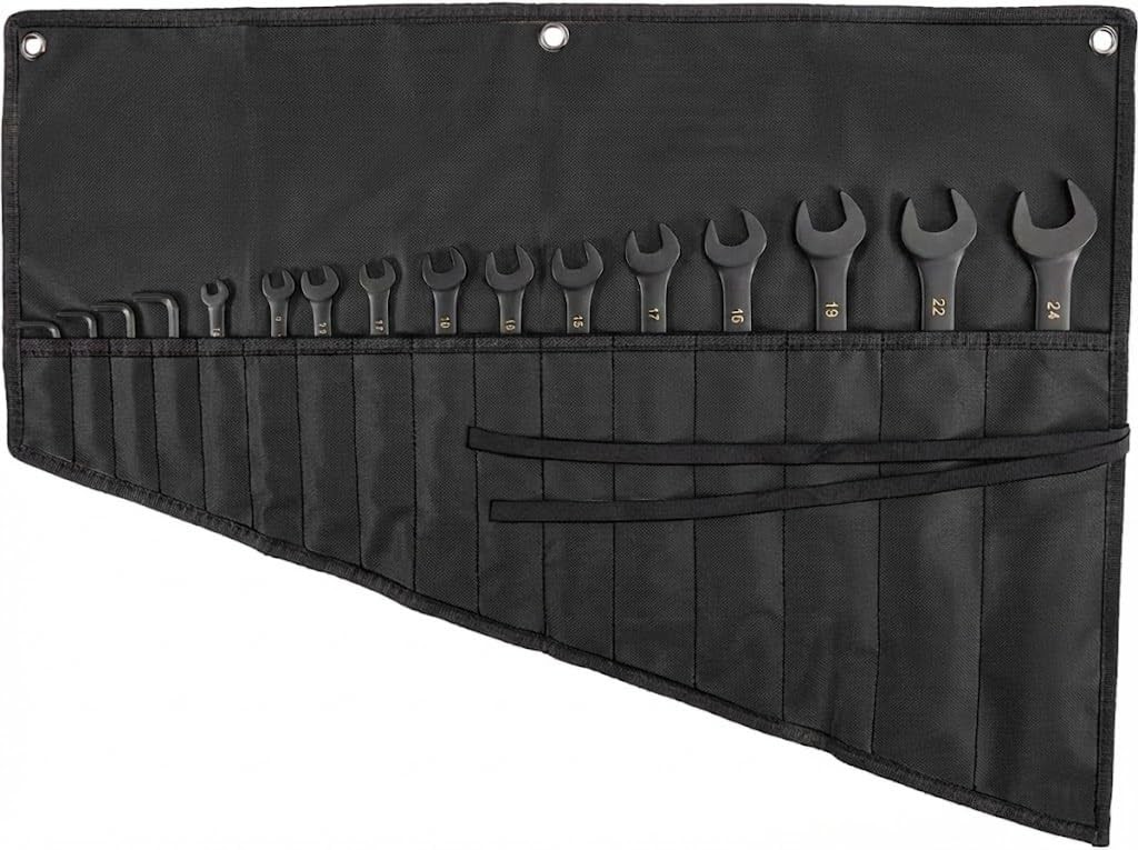 ZENSEWEN Wrench Roll Up Pouch, 16 Slot Heavy Duty Canvas Tool Organizer, Port...