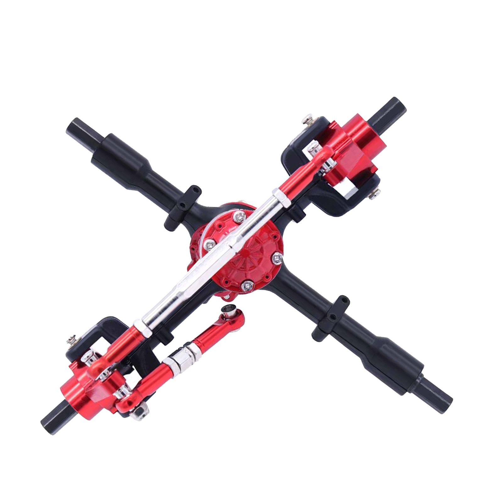 Durable Metal Front+ Rear Axle Kit for WPL C14 C24 B14 B24 B16 B36 1/16 RC Car G