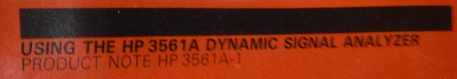 HP 3561A MANUAL FREE SHIPPING