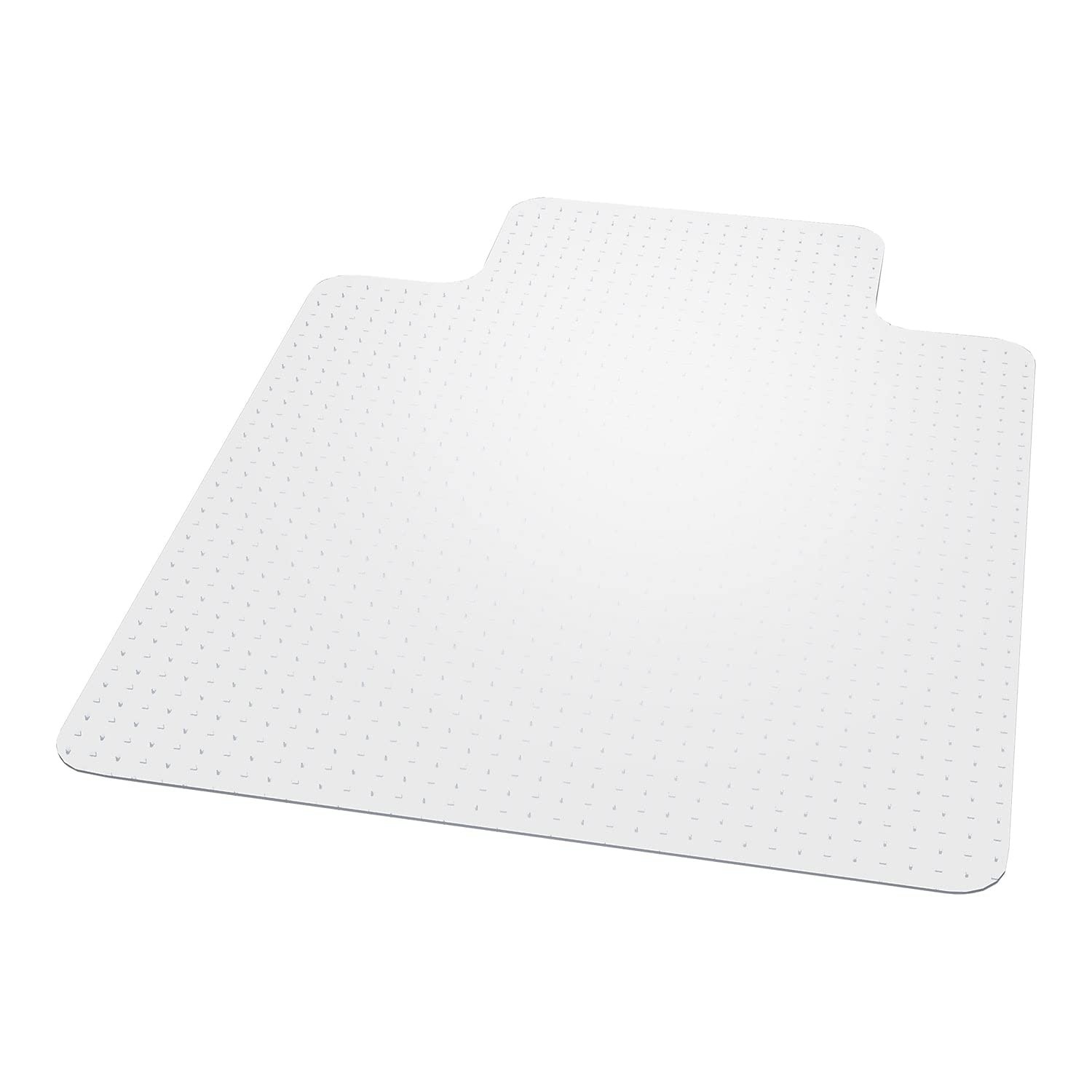 Carpet Chair Mats for Low Pile, 45-Inch by 53-Inch with Lip, Clear Vinyl