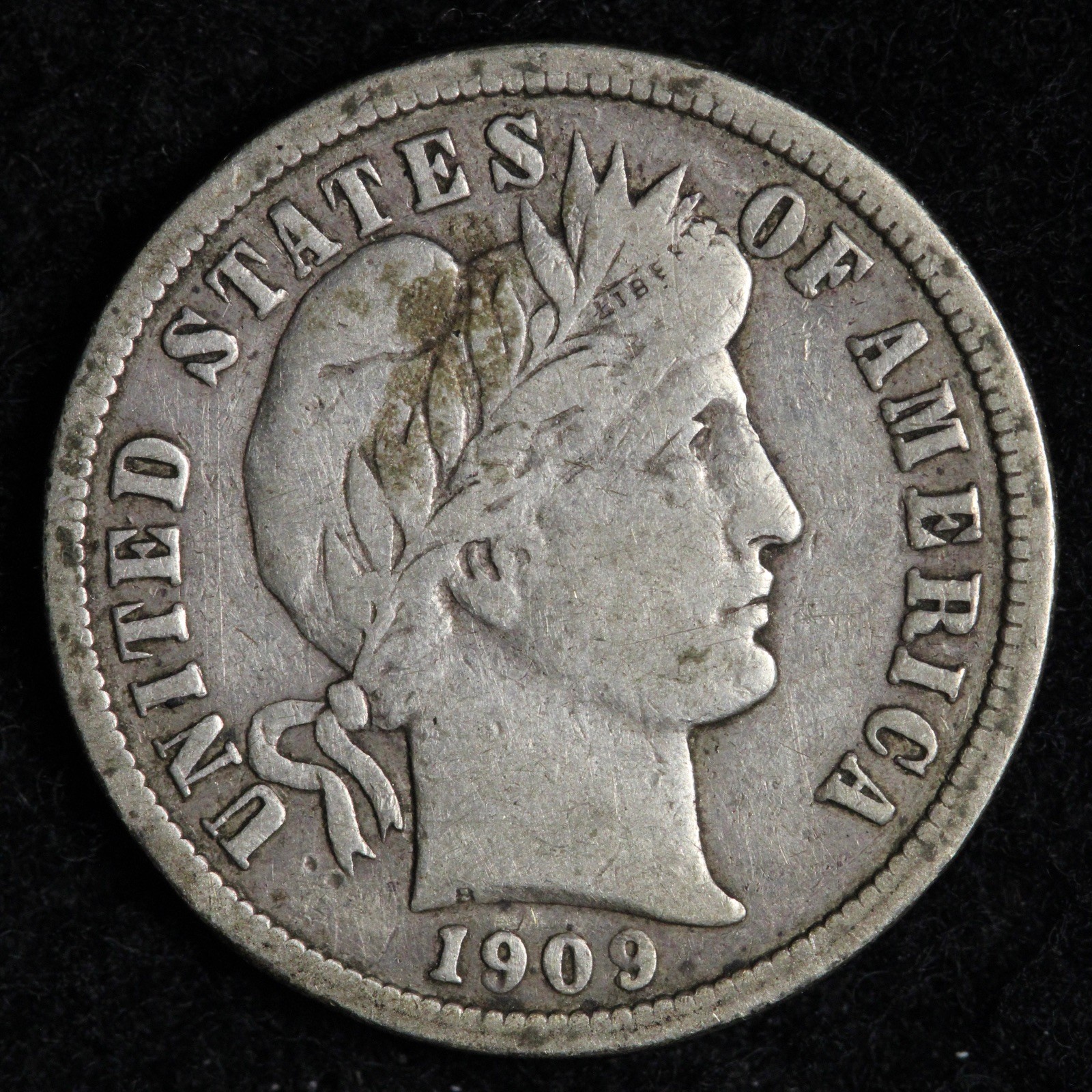 1909-O Barber Silver Dime XF E307 GSCN