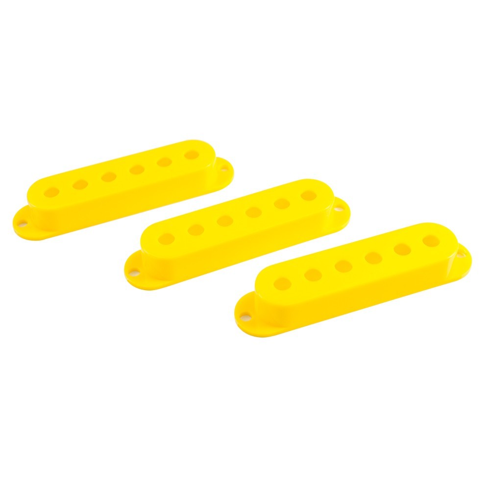 Strat Single Coil Pickup Cover Set of 3 Yellow