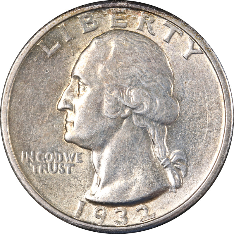 1932-S Washington Quarter Choice AU/BU Key Date Great Eye Appeal Nice Strike