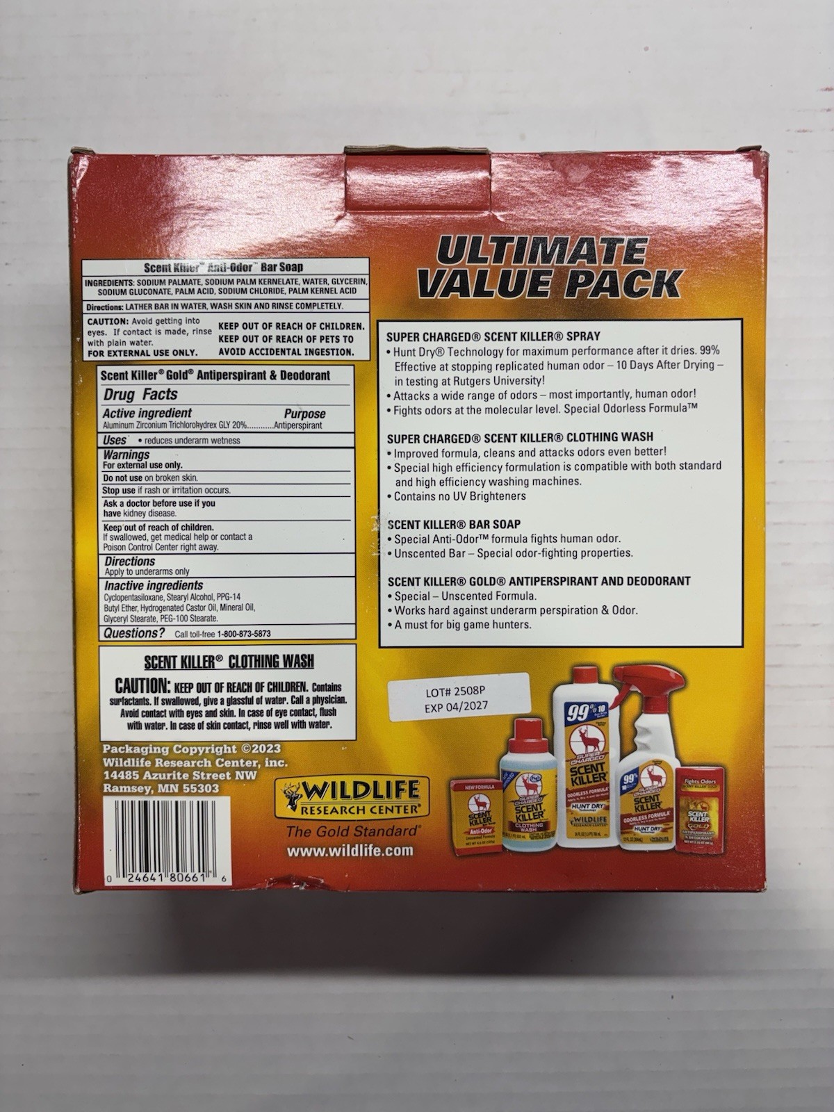 NEW Wildlife Research Super Charged Scent Killer Value Pack HUNTING FREE SHIP!