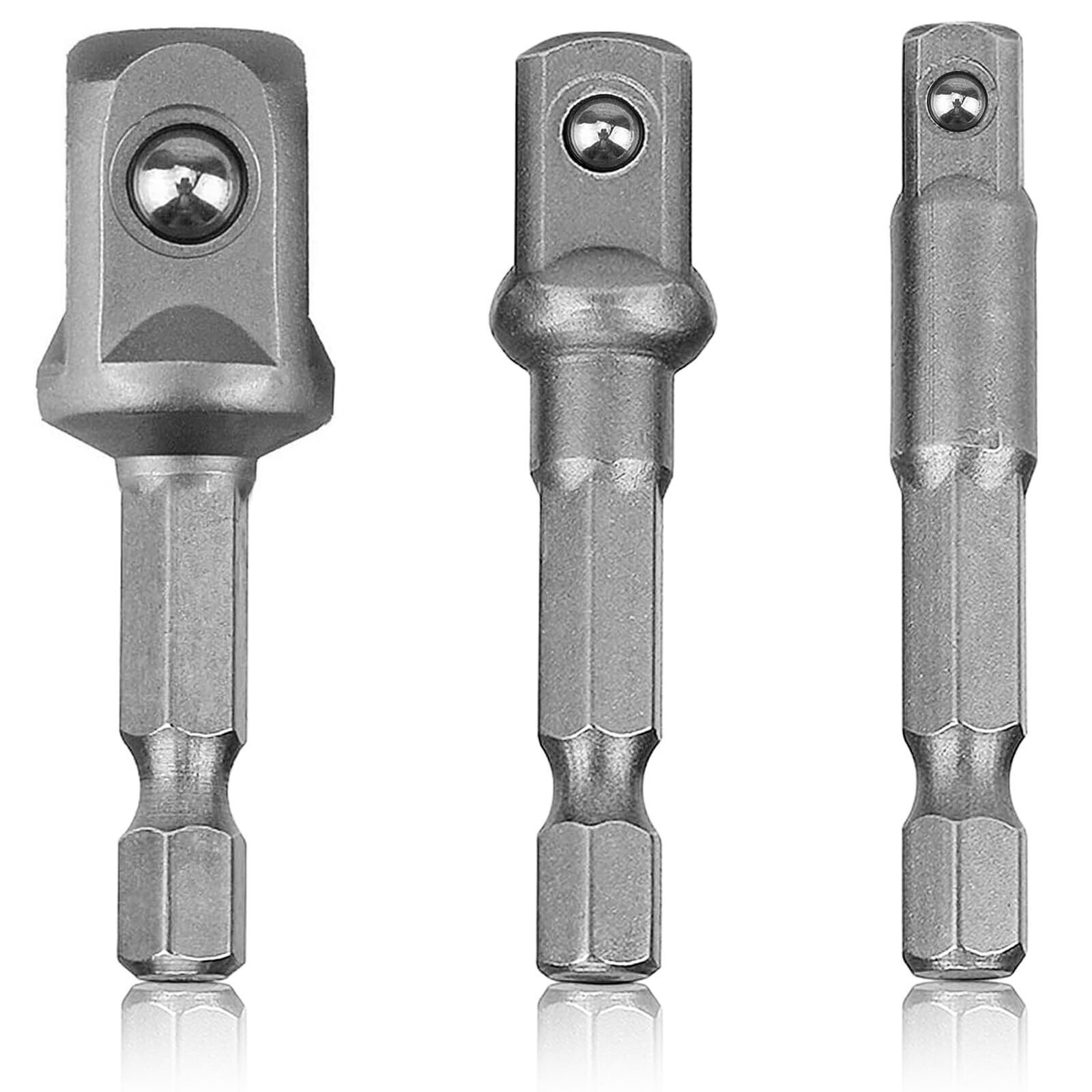 Impact Grade Socket Adapter/Extension Set Turns Power Drill Into High Speed N...