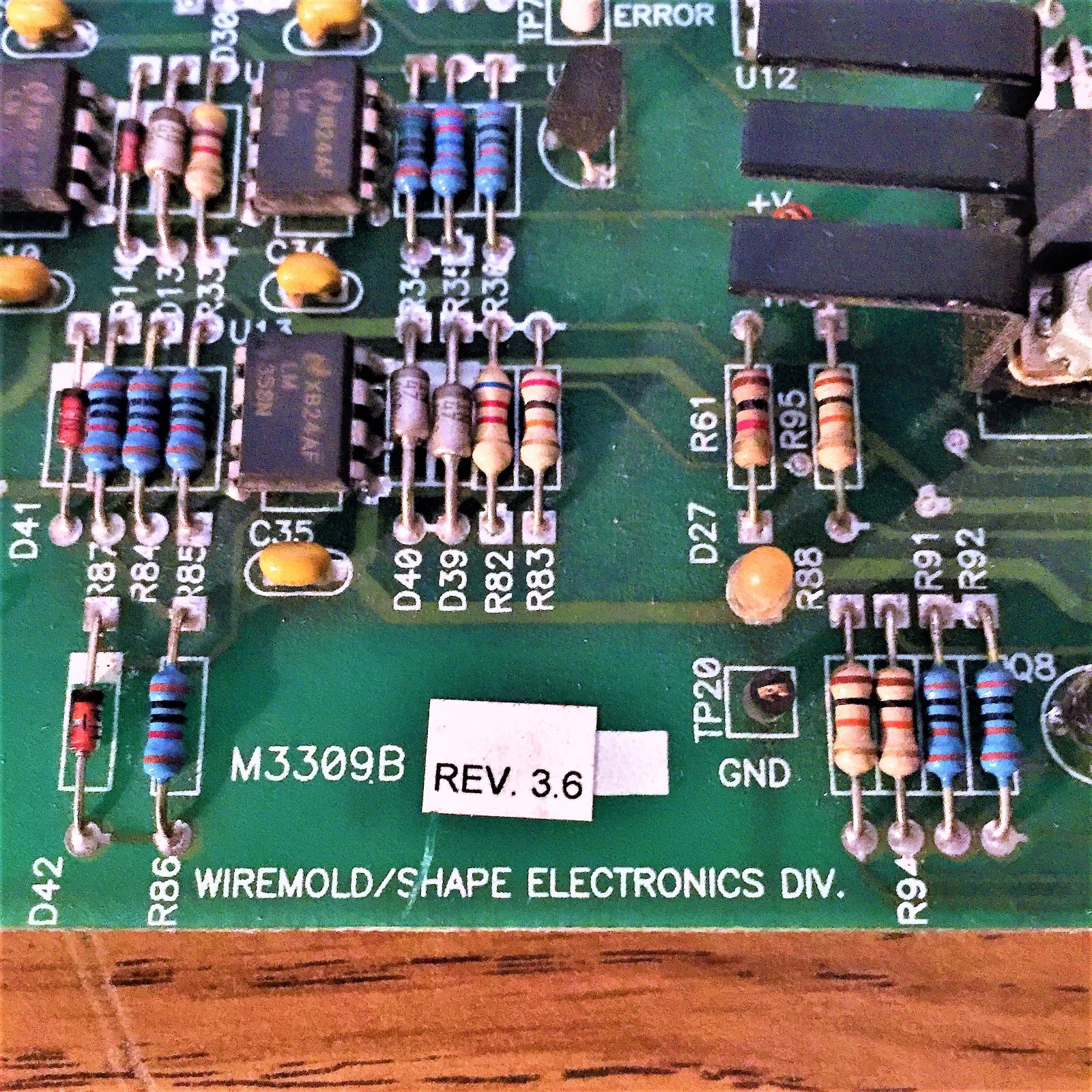 WIREMOLD / SHAPE ELECTRONICS M3309B PCB CIRCUIT BOARD