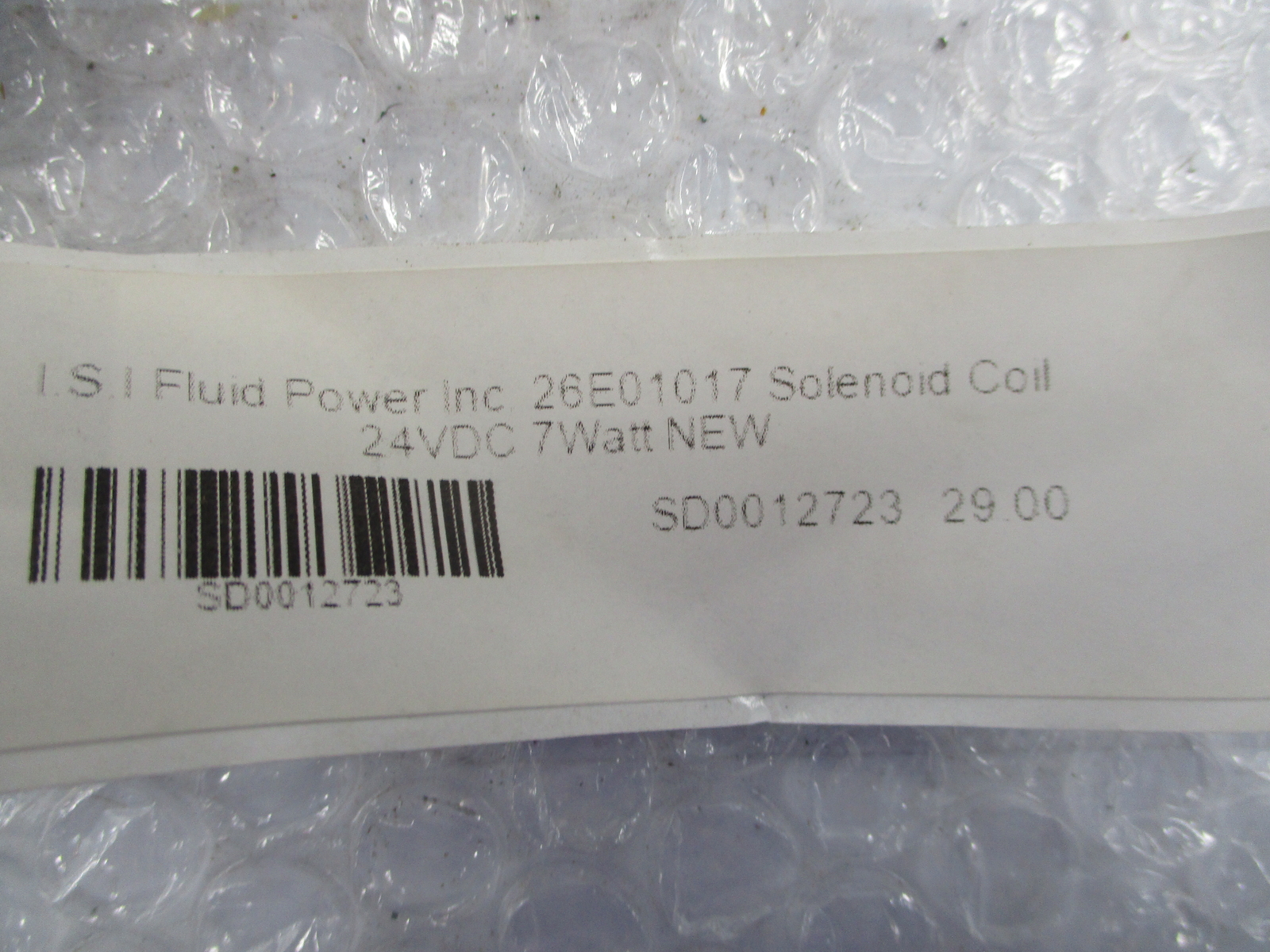 ISI 26E01017 COIL 24VDC NSNP