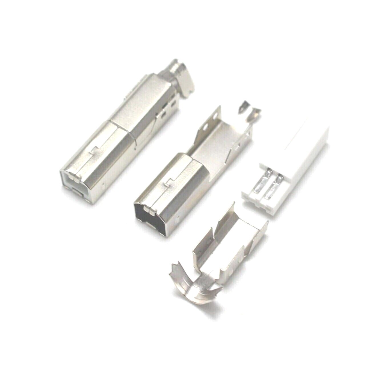 Nickel Plated USB 2.0 Connectors DIY Solder