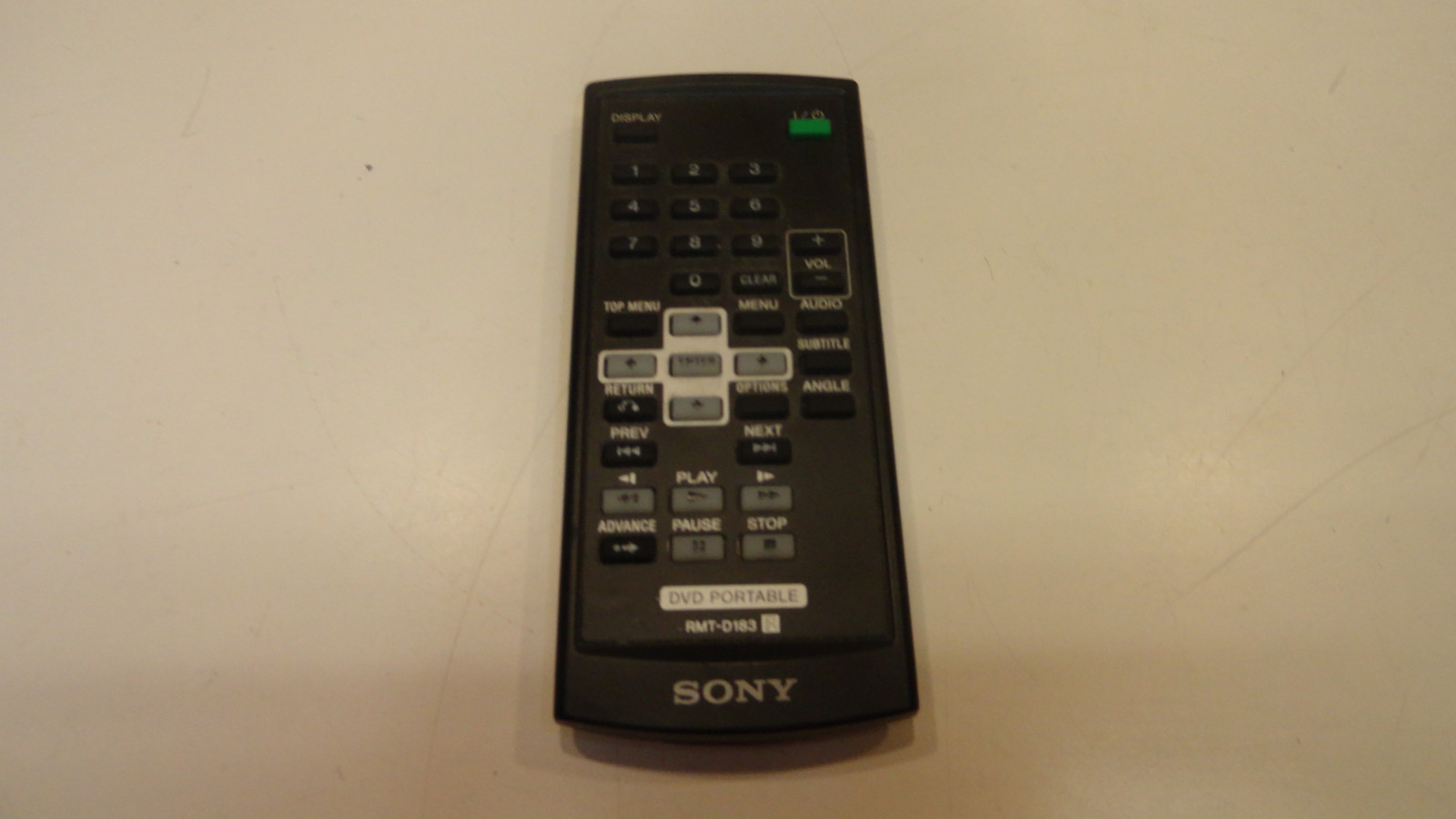 BB1: SONY DVD Portable Remote Control RMT-D183