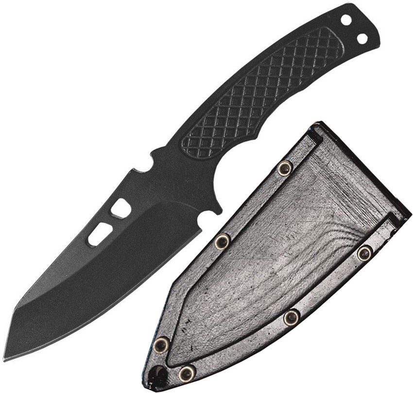 ABKT Tac Recon Fixed Knife 2.0" Coated Stainless Blade One Piece Construction