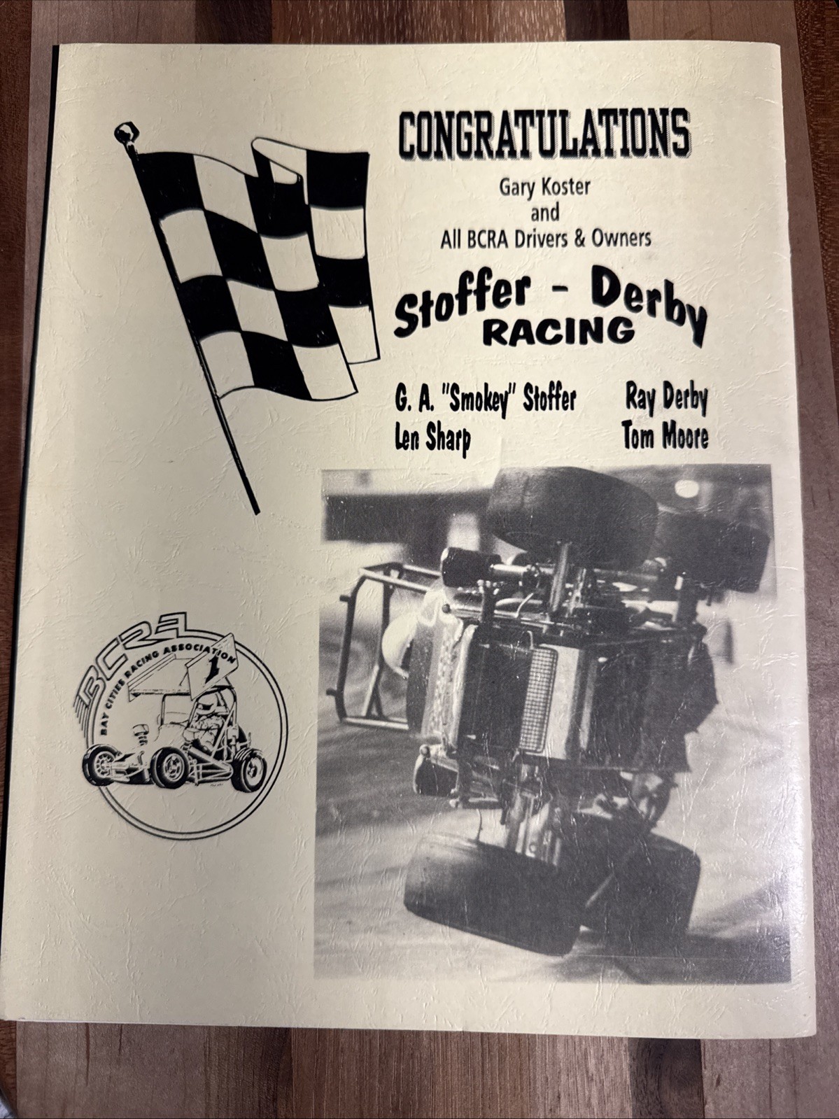 1990 BCRA Bay Cities Racing Association Awards Banquet Program