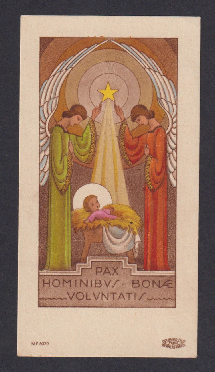 Holy card antique del Niño Jesus santino image pieuses estampa