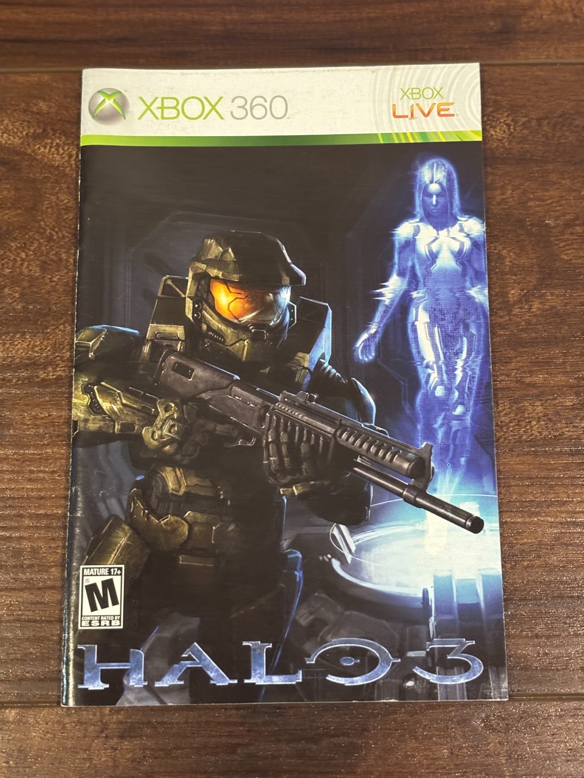 Halo 3 XBOX 360 Instruction Manual Only