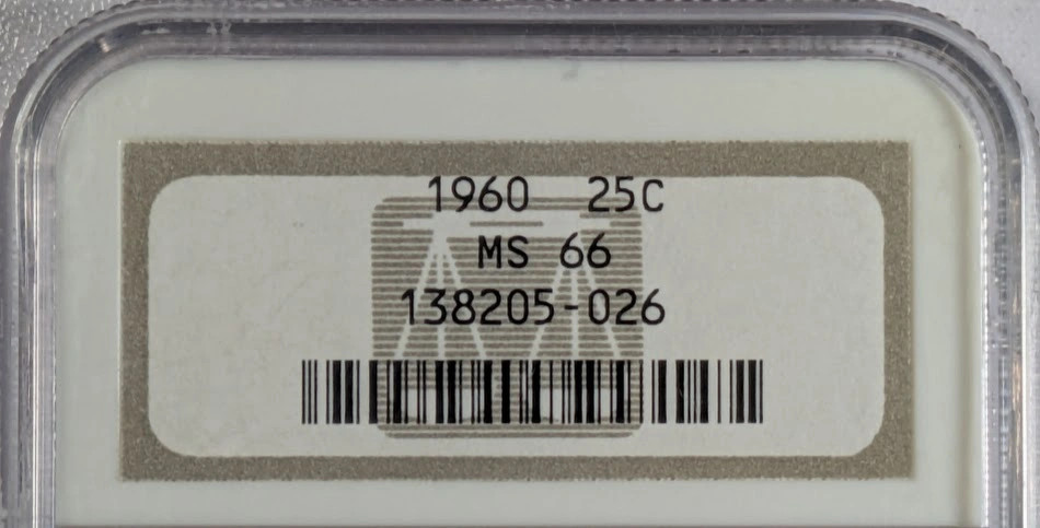1960 P Quarter Dollars Silver Coinage NGC MS-66