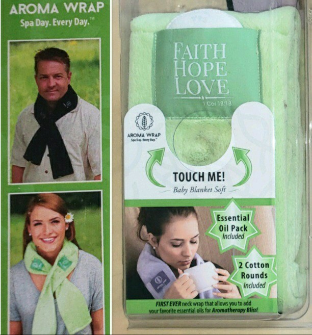 AROMA HERBS SOFT Neck Wrap Microwavable Lavevender Essential Oil Packs Hot Cold