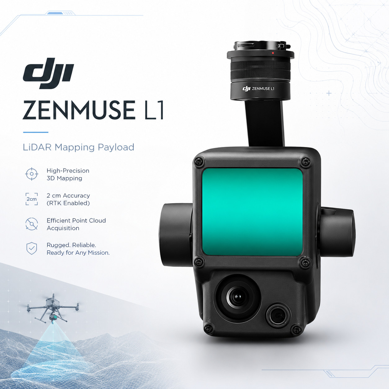 DJI Zenmuse L1 In Good Condition | No Tariff & Customs Clearance Problem In US