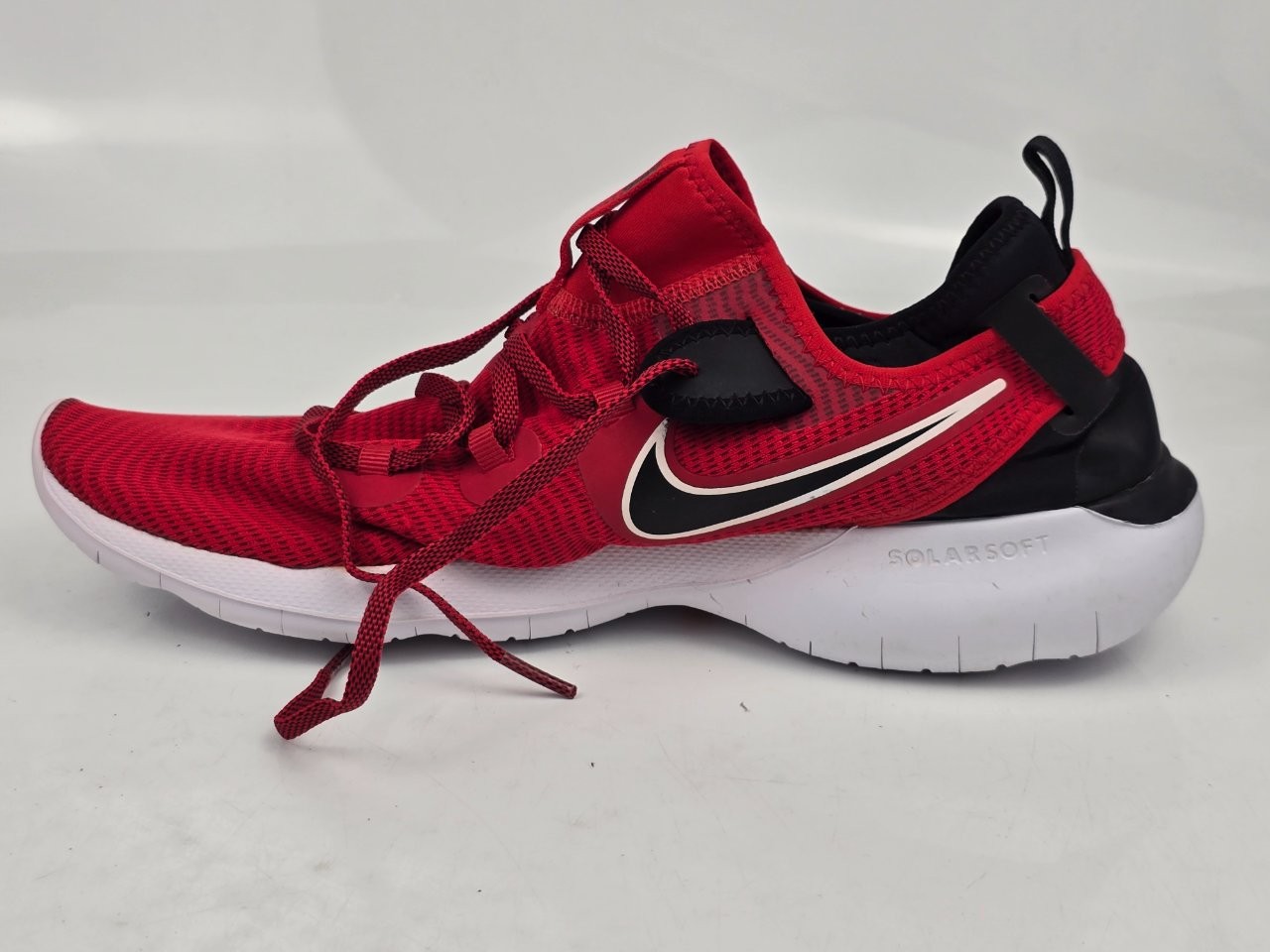 Nike Men's Red Black White Flex Running Shoes US Size 11.5
