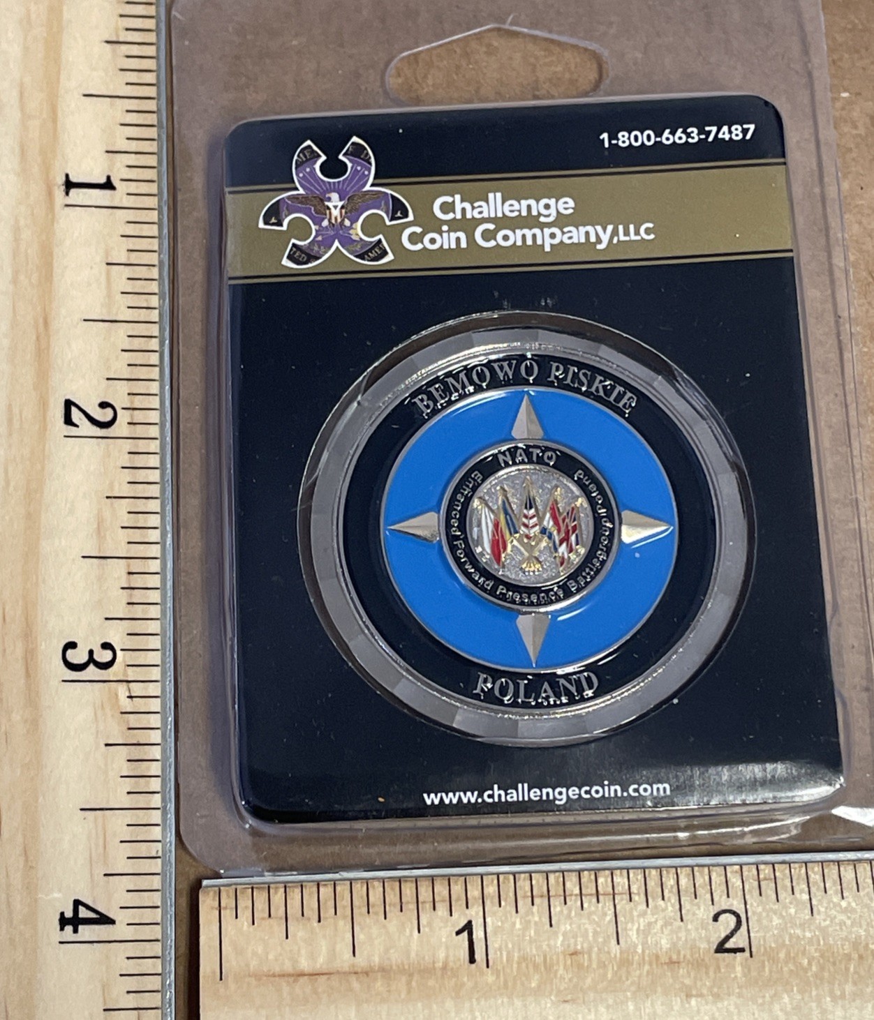 Coin - NATO Bemowo Piskie, POLAND- Color Challenge Coin - New W/case