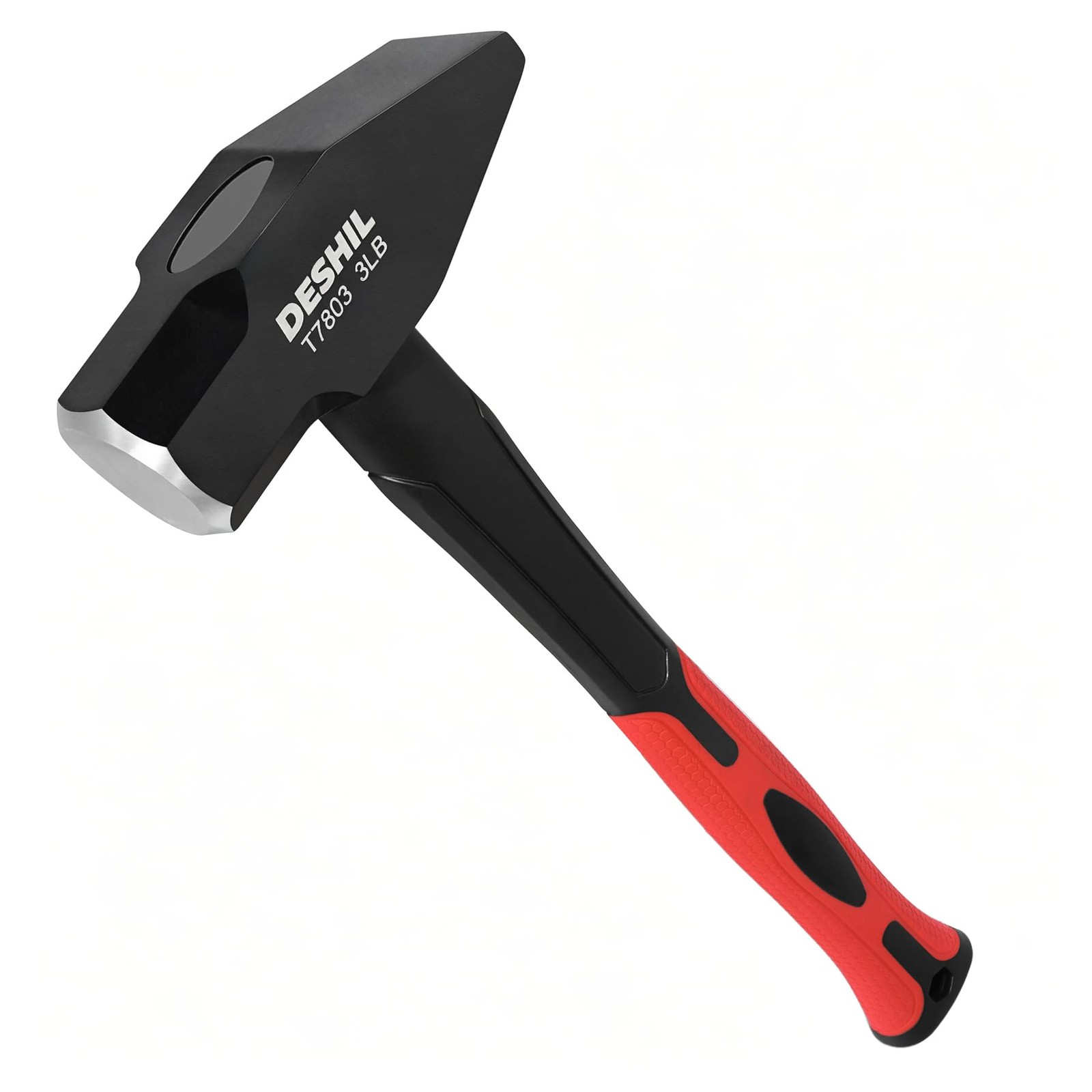 3 lb Flat Peen Blacksmith Hammer Fiberglass Handle Forging Metalwork Demolition
