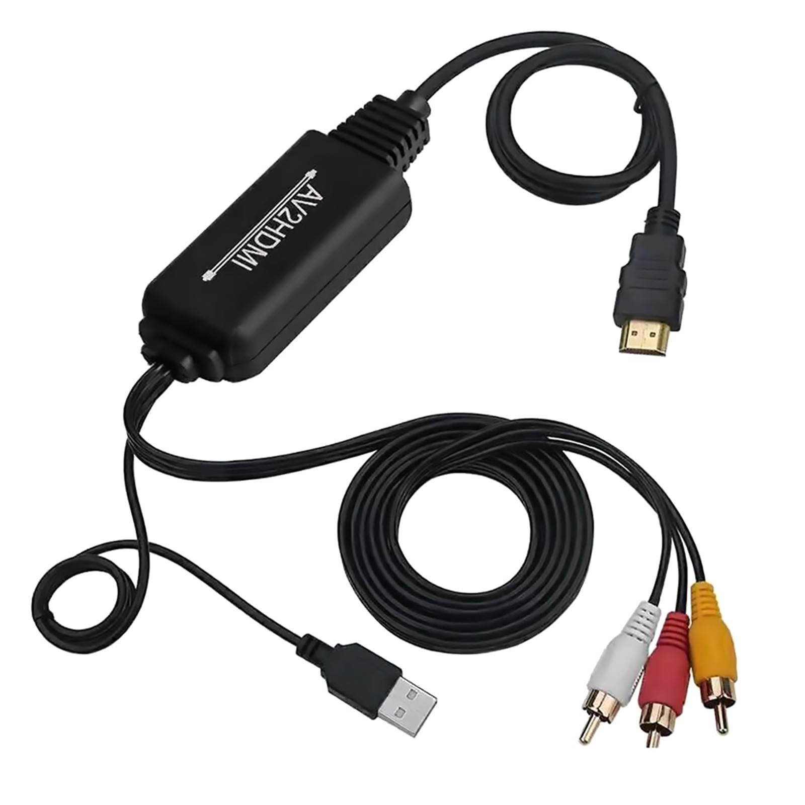 1080P 720P Audio Video CVBS To HDMI Converter 3 RCA To HDMI Converter AV To HDMI