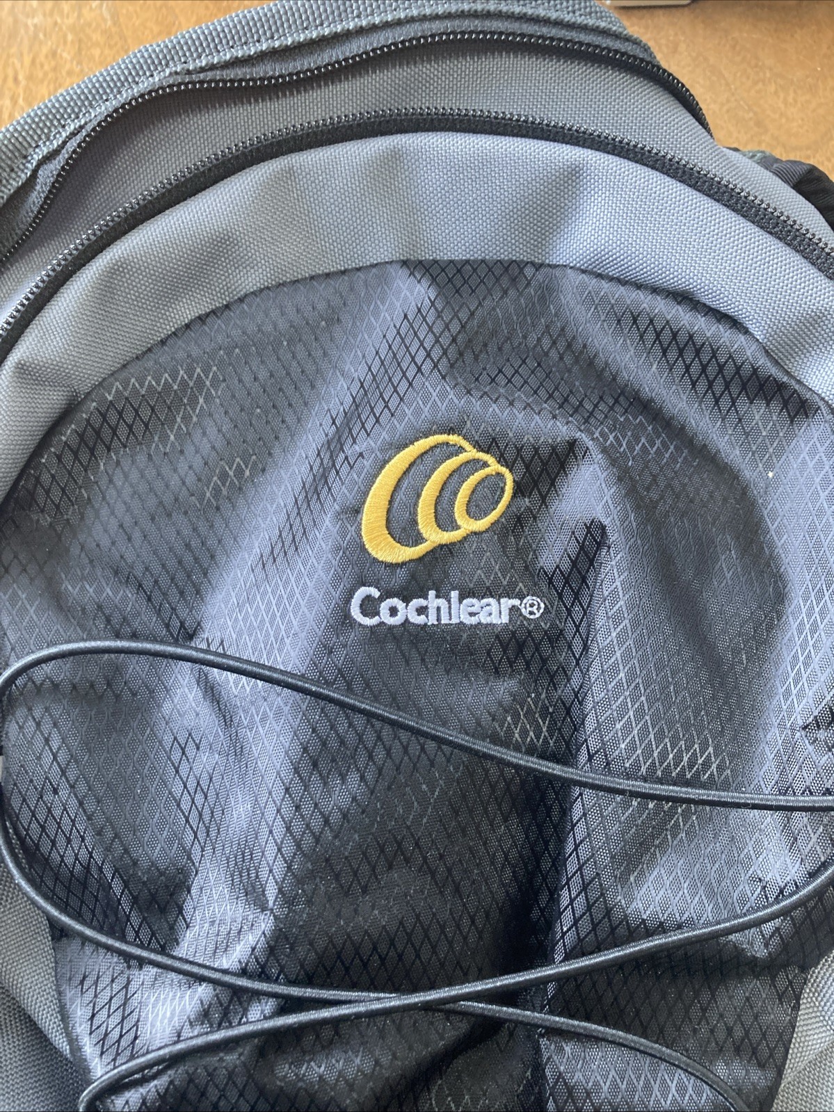 COCHLEAR Recipient Backpack Rucksack Grey Gray Black Bag P743078 24L NWOT