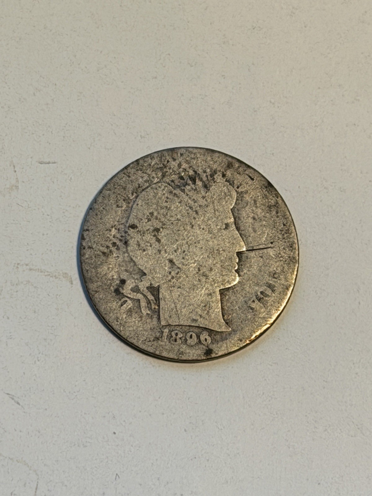 1896-O Barber Silver Dime Rare Key Date New Orleans Mint G Condition Details