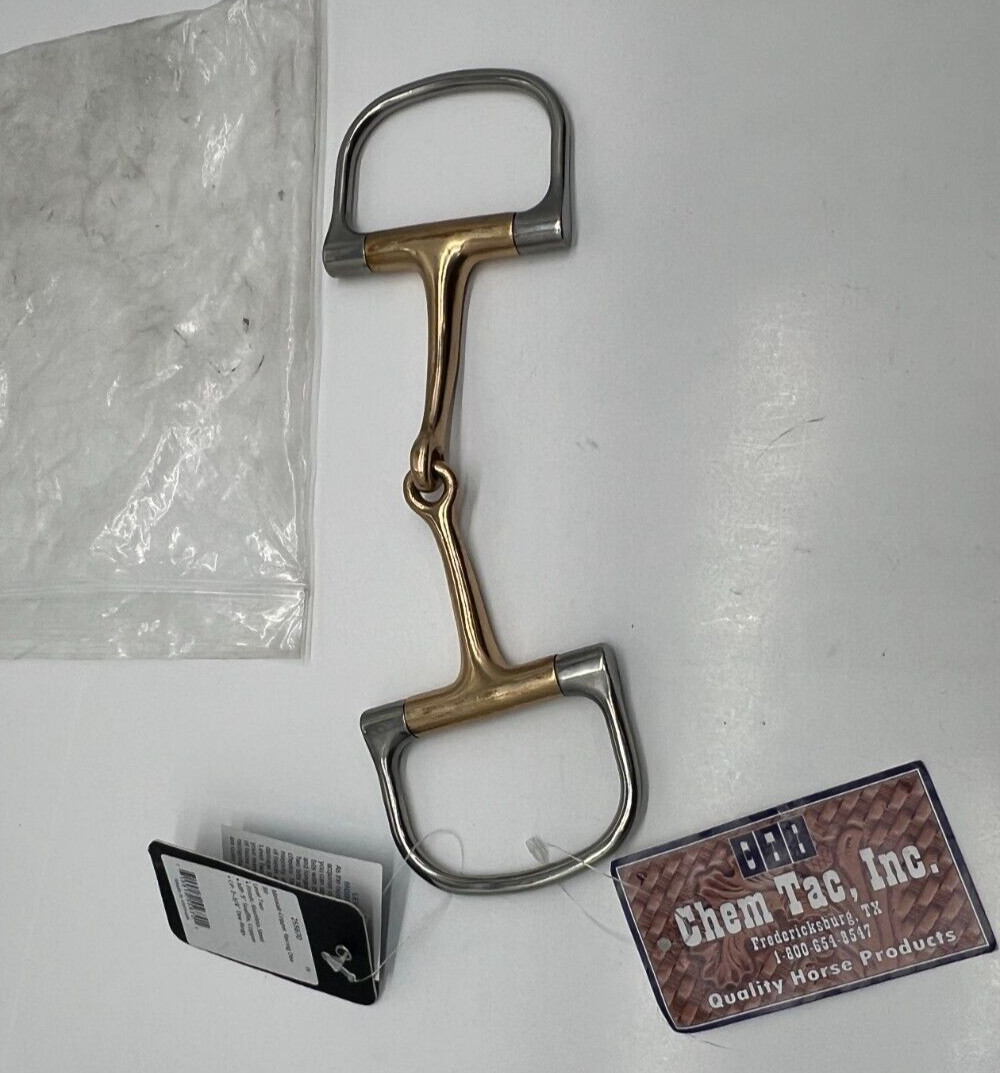 Chem Tac, Inc. Metalab 5" Copper Mouth Racing Dee Ring Snaffle Bit MT-255670