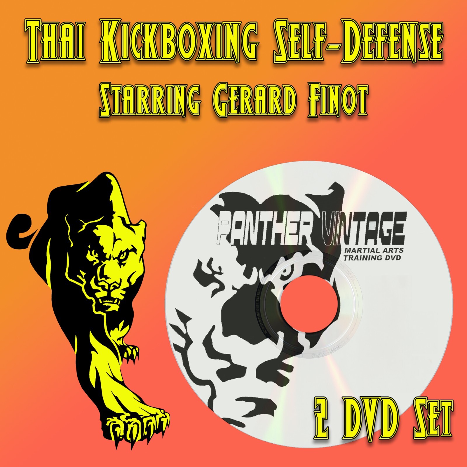 Thai Kickboxing for Self-Defense starring Gerard Finot (2 DVD Set)