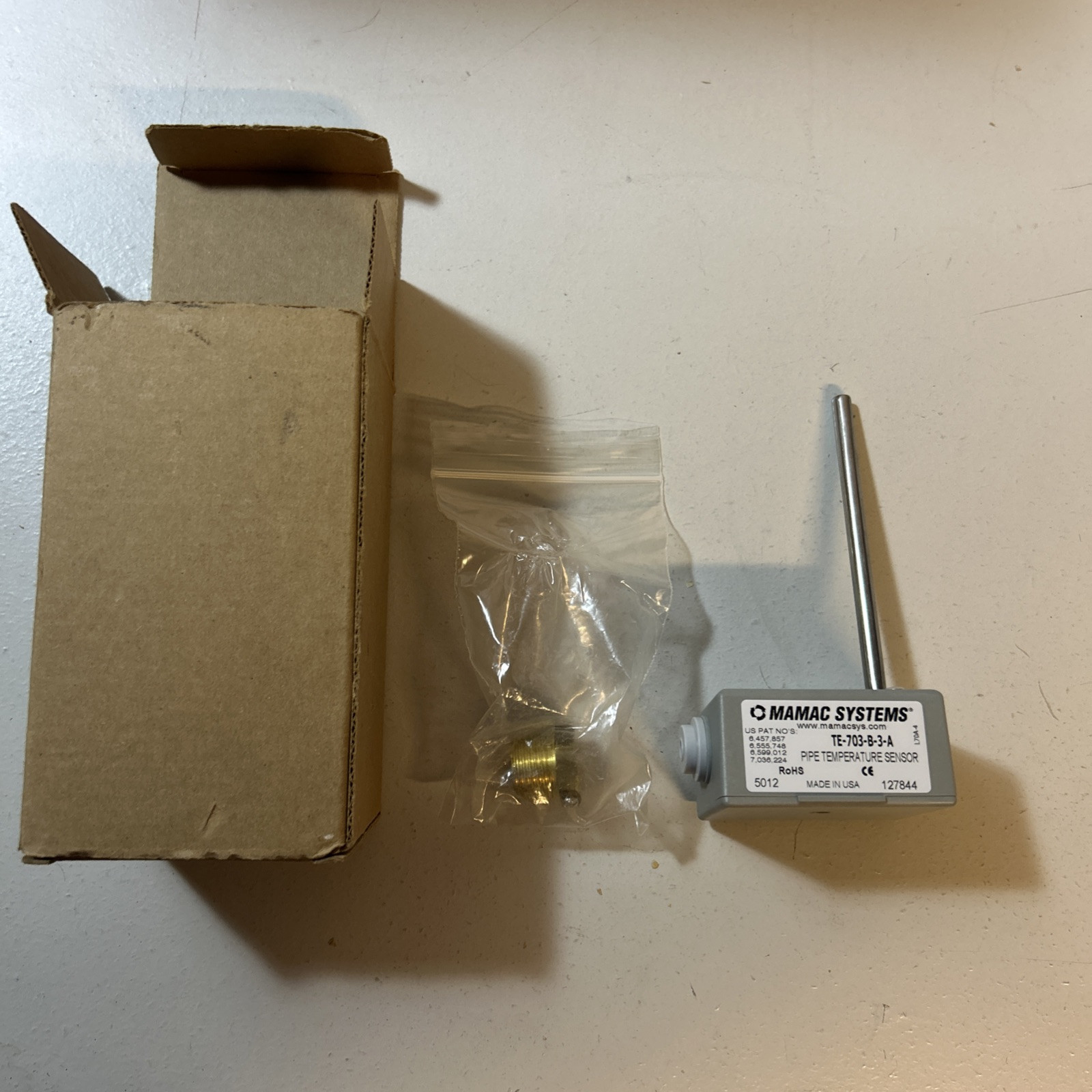MAMAC SYSTEMS TEMPERATURE SENSOR OEM# TE-703-B-3-A TE703B3A