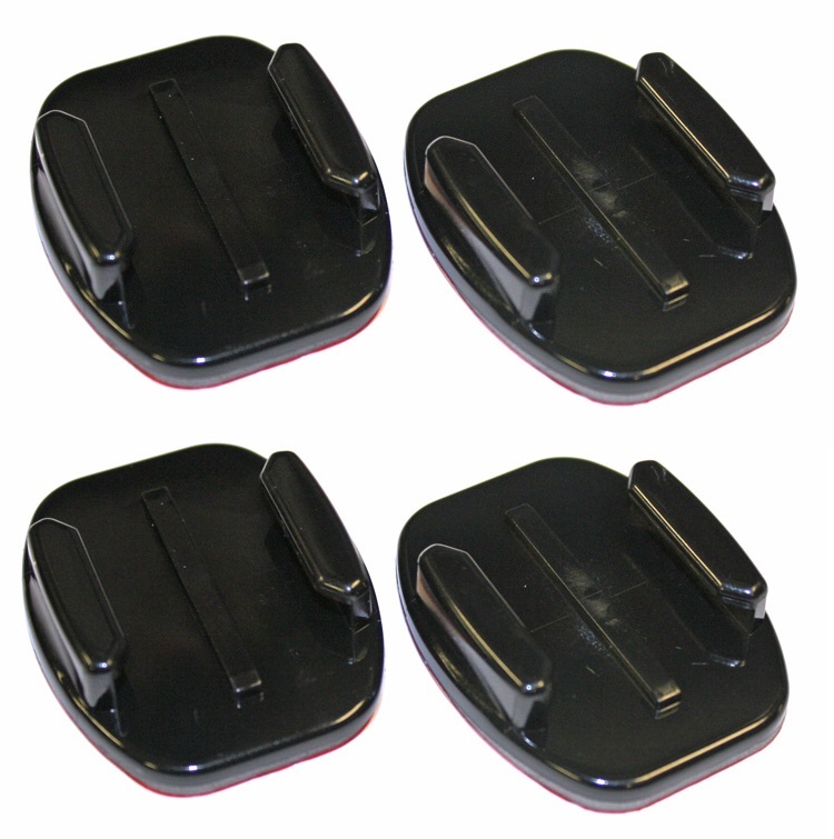 4X NEW Genuine OEM GoPRO FLAT 3M ADHESIVE Mounts for HD HERO HERO2 HERO3 Camera