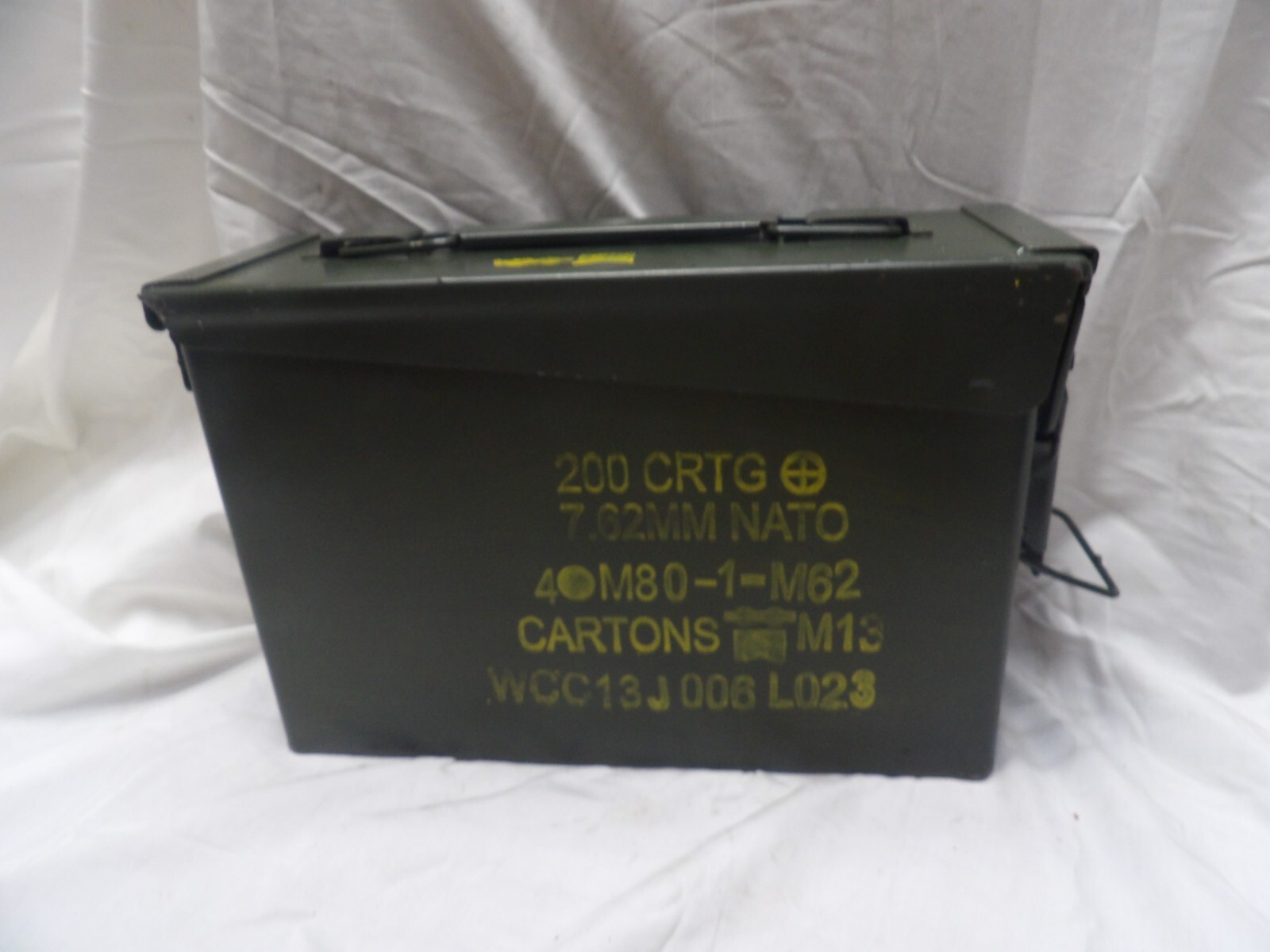 Military 7.62 Ammo Box Nato M62 200 Cartridges