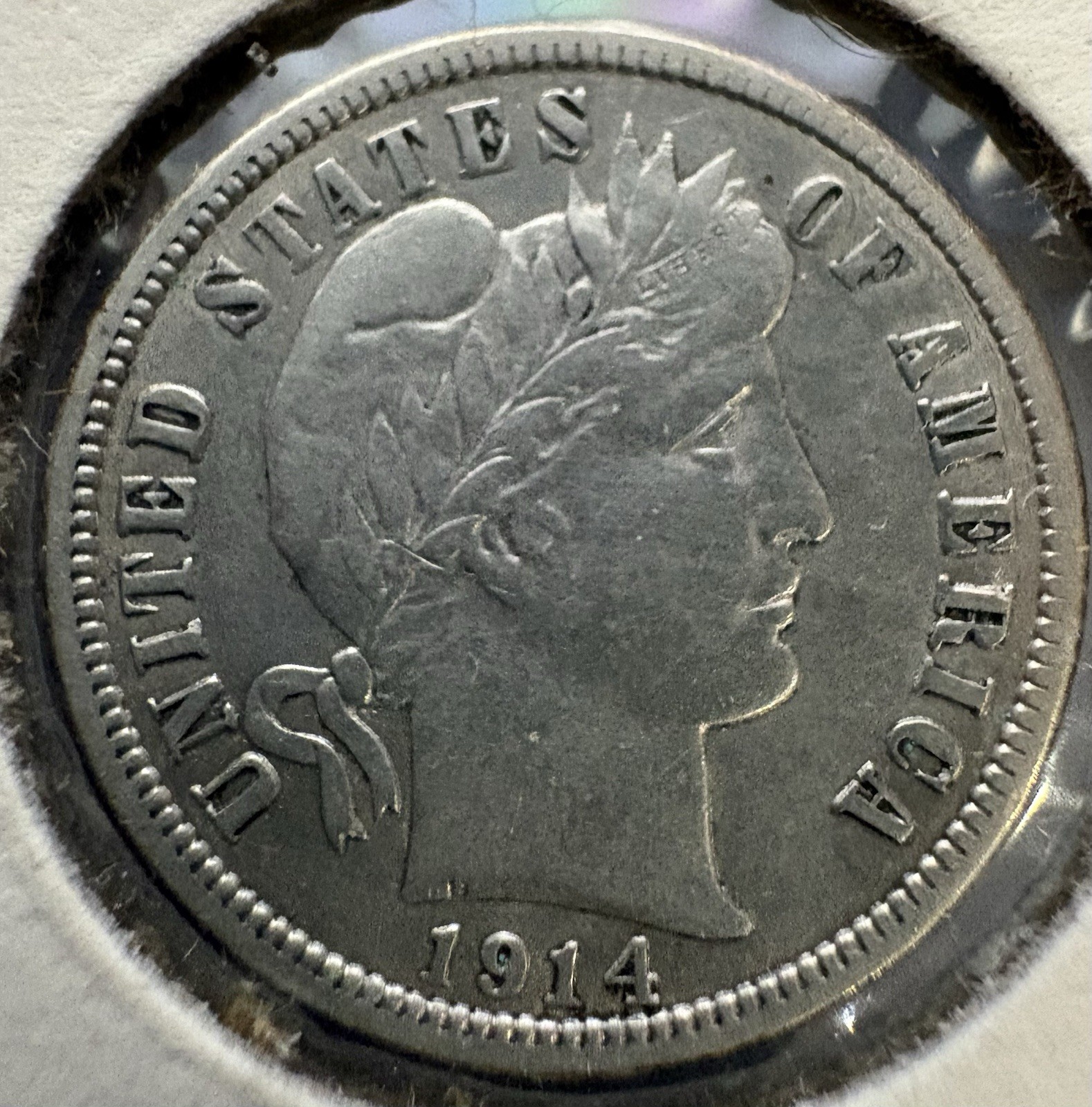 1914-P Barber Dime