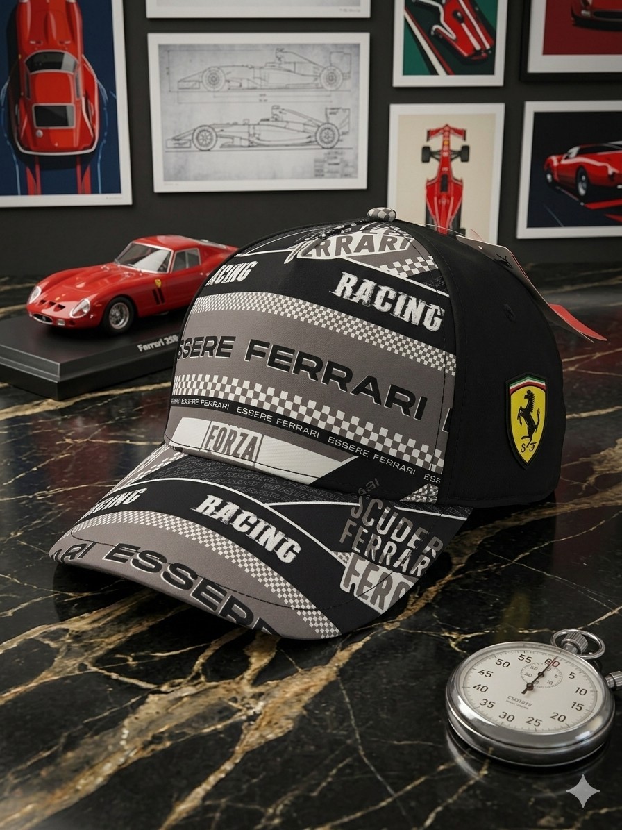[Special Sale] Puma Ferrari SF Logo Racing Cap Hat Black NWT