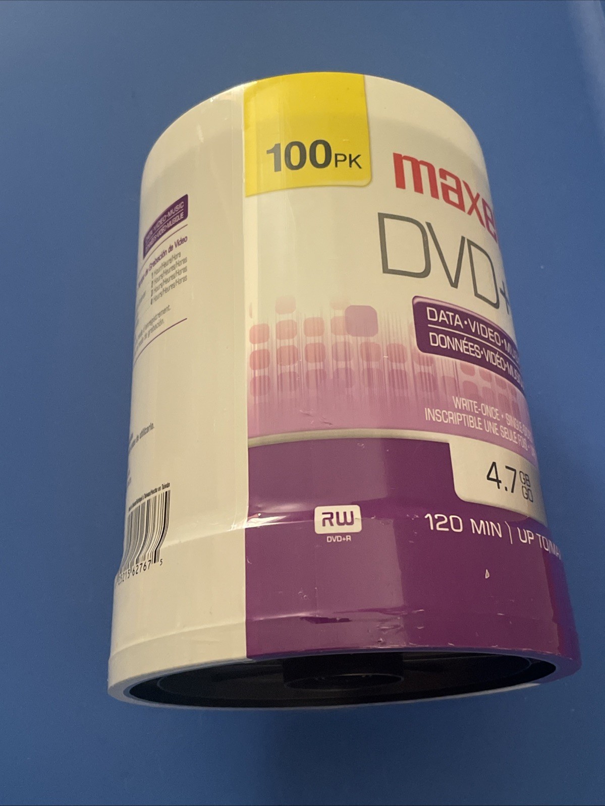 Maxell DVD+R 16X Recordable Media, 100 Pack Spindle